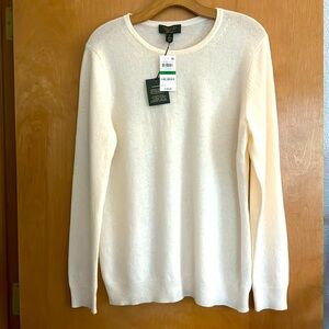 Charter Club Cashmere Crewneck Sweater. Size L. NWT